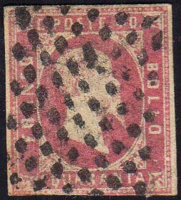 1851 - 40 cent. rosa (3), ... 