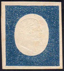 1854 - 20 cent. azzurro (8), nuovo ... 