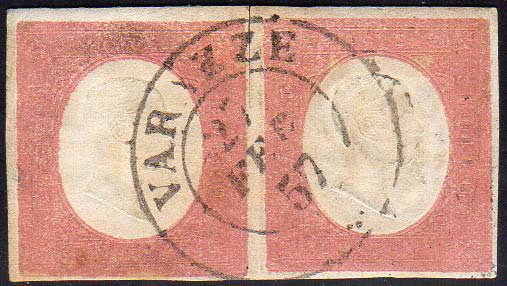 1854 - 40 cent. rosso mattone ... 