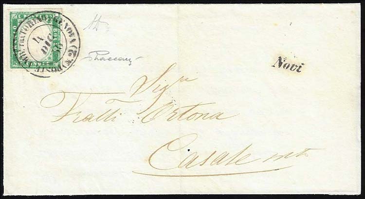 1856 - 5 cent. verde smeraldo ... 