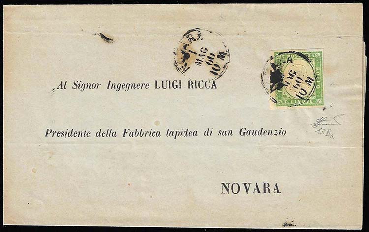 1860 - 5 cent. verde giallo ... 