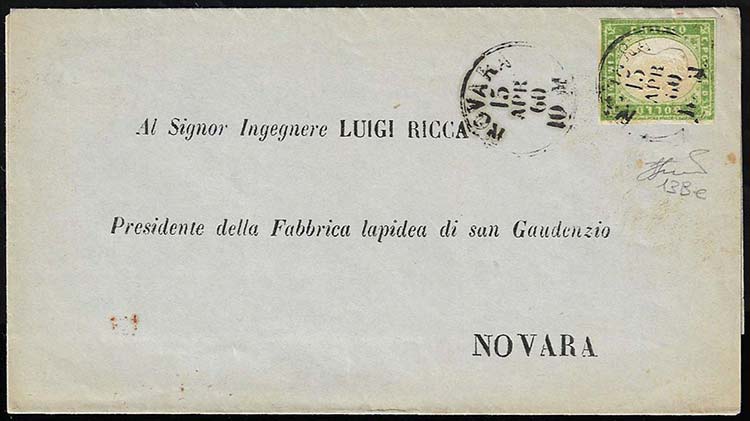 1860 - 5 cent. verde giallo ... 