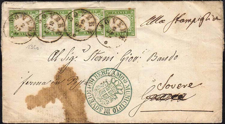 1861 - 5 cent. verde oliva ... 