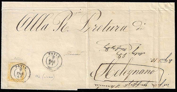 1861 - 80 cent. ocra arancio ... 