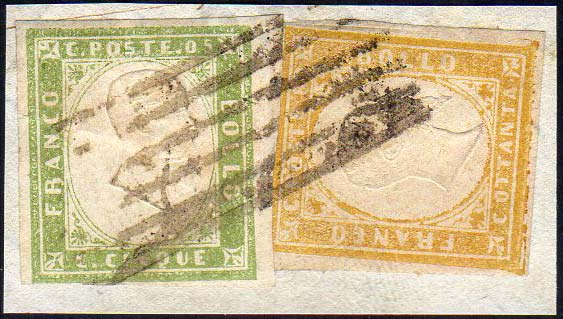 1859 - 80 cent. giallo limone ... 