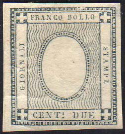 1861 - 2 cent. grigio verdastro, ... 