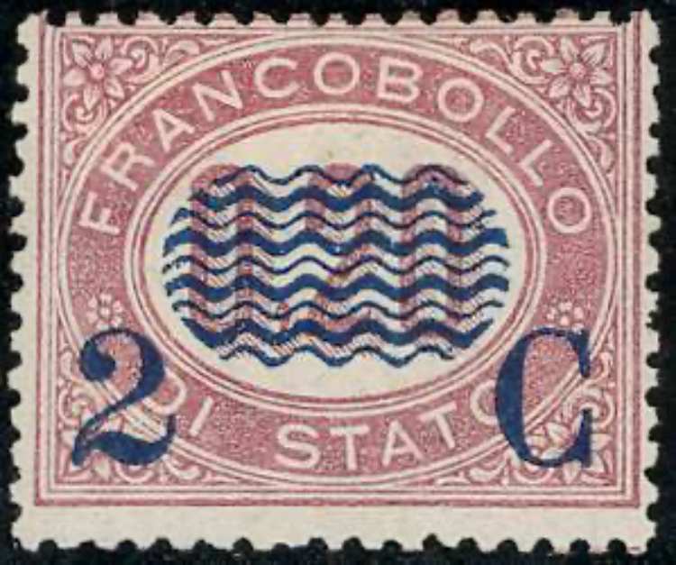 1878 - 2 cent. su 0,20 lire ... 