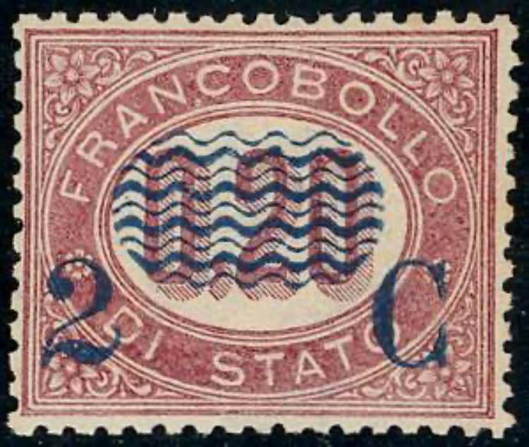 1878 - 2 cent. su 0,20 lire ... 