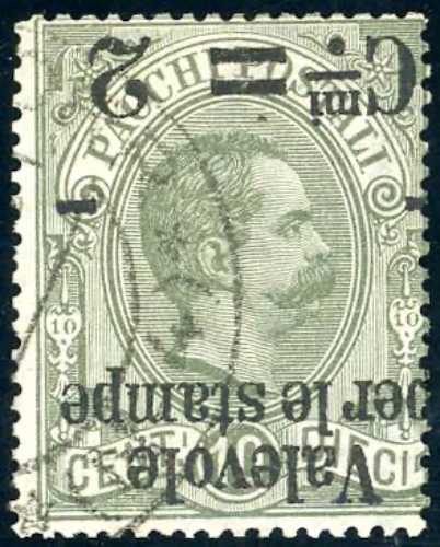 1890 - 2 cent. su 10 cent. ... 