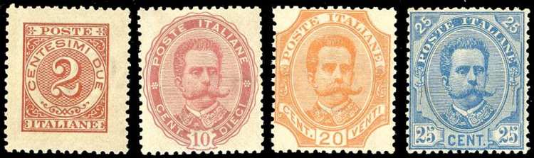 1891 - Umberto I, non emessi, ... 