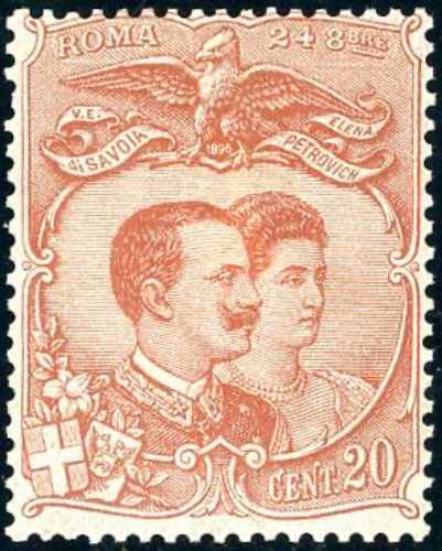 1895 - 20 cent. Nozze del principe ... 