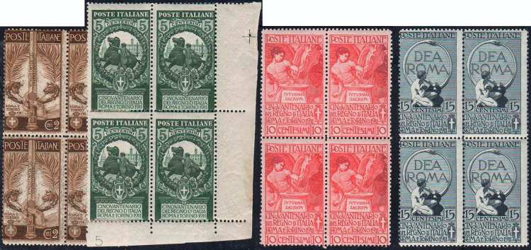 1911 - Unità dItalia, serie ... 