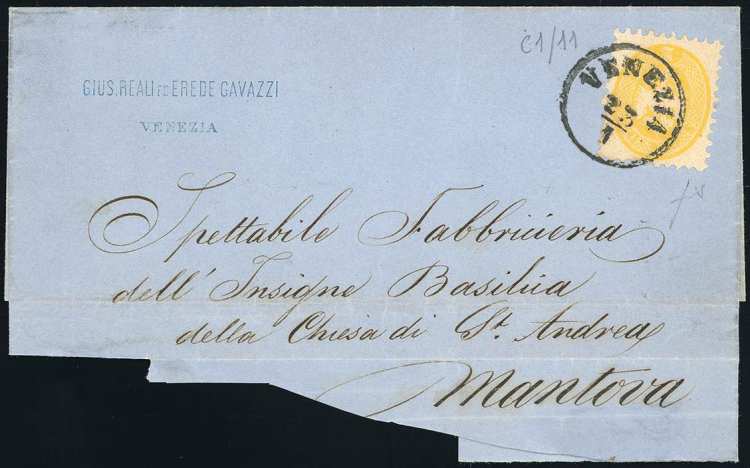 1866 - 2 soldi giallo, dent. 9 1/2 ... 