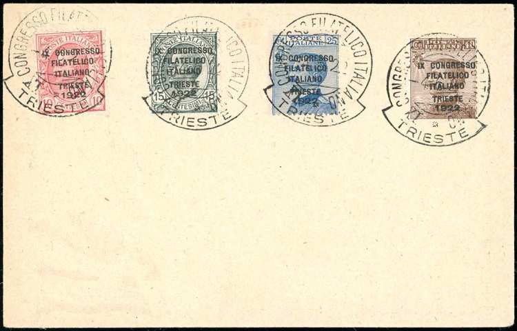 1922 - Congresso Filatelico, serie ... 