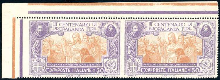 1923 - 50 cent. Propaganda Fide, ... 