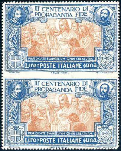 1923 - 1 lira Propaganda Fide, ... 
