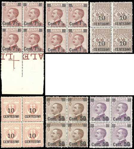 1923/27 - Soprastampati (135/140), ... 