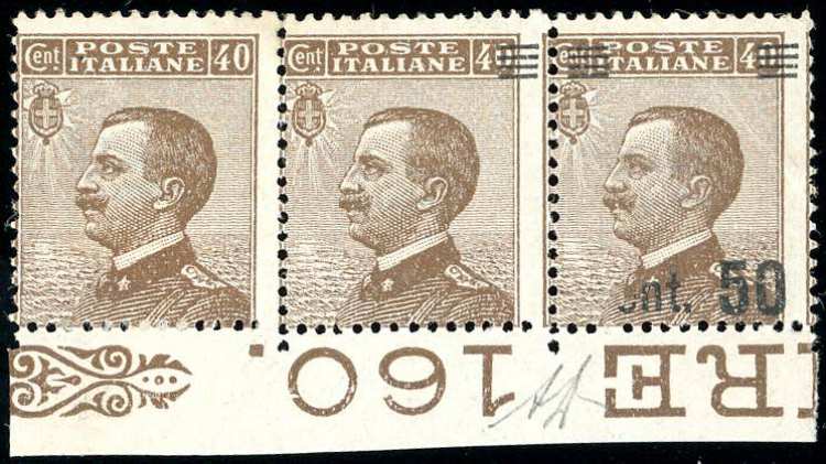 1923 - 50 cent. su 10 cent. (139), ... 