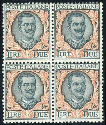 1923 - 2 lire Floreale (150), ... 