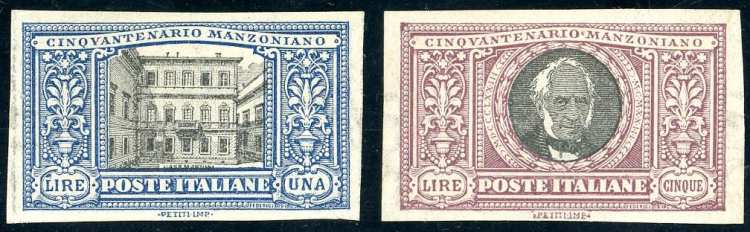 1923 - 1 lira e 5 lire Manzoni, ... 