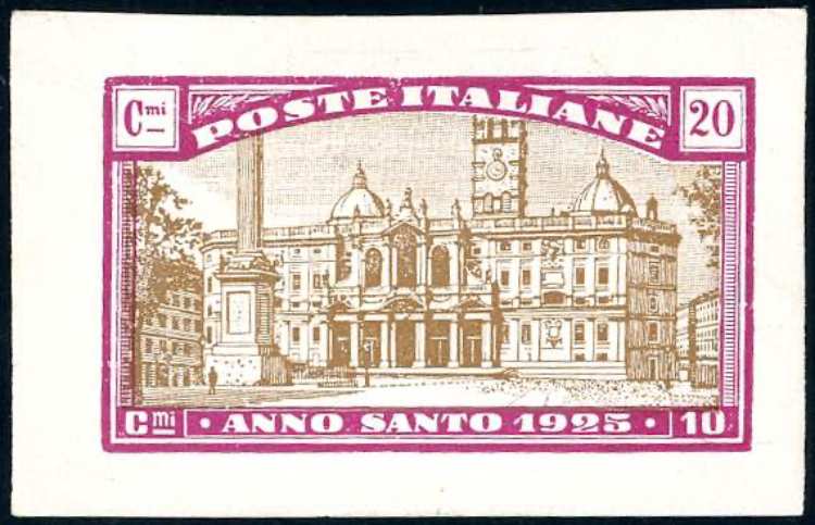 1924 - 20 + 10 cent. carminio ... 