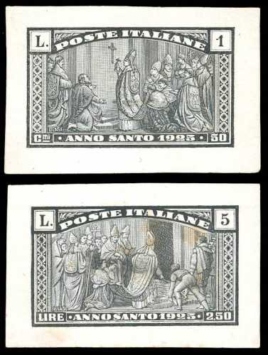 1924 - 1 lira + 50 cent., 5 + 2,50 ... 