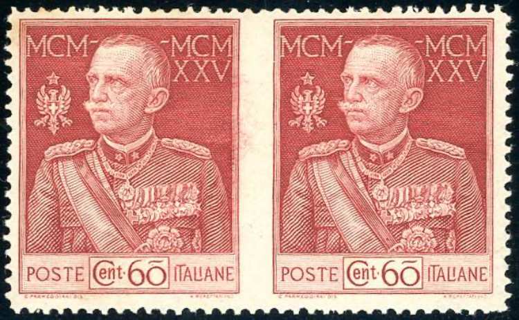 1925 - 60 cent. Giubileo, dent. 13 ... 