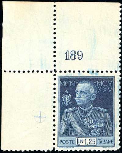 1925 - 1,25 lire Giubileo, dent. ... 