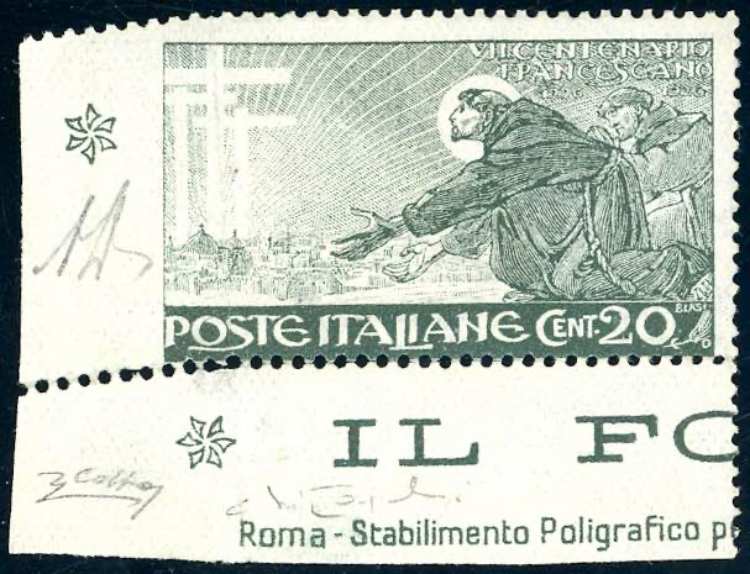 1926 - 20 cent. San Francesco, non ... 