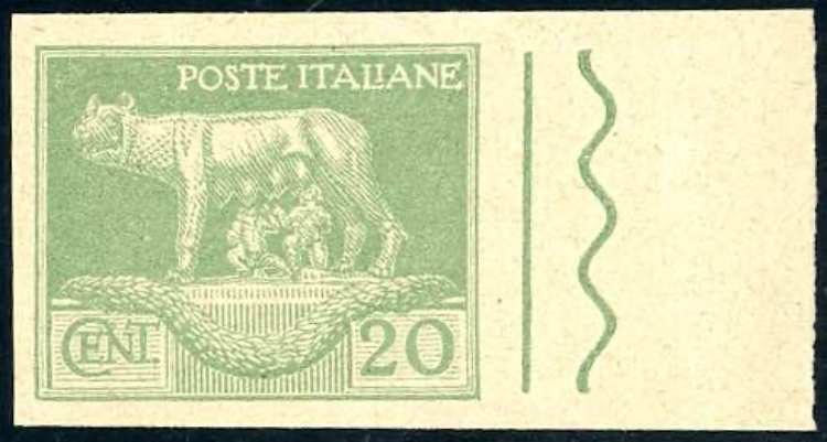 1925 - 20 cent. verde chiaro serie ... 