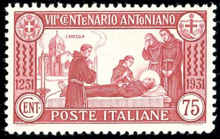 1931 - 75 cent. S. Antonio, dent. ... 