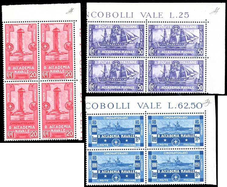 1931 - Accademia Navale, serie ... 