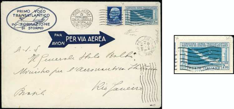 1930 - Aerogramma della Crociera ... 