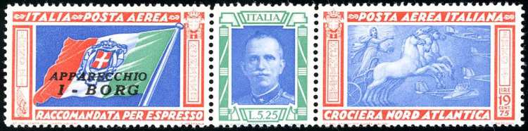 1933 - 5,25 + 19,75 lire Trittico ... 