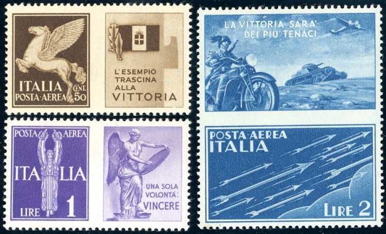 1942 - Non emessi (12A/12C), gomma ... 