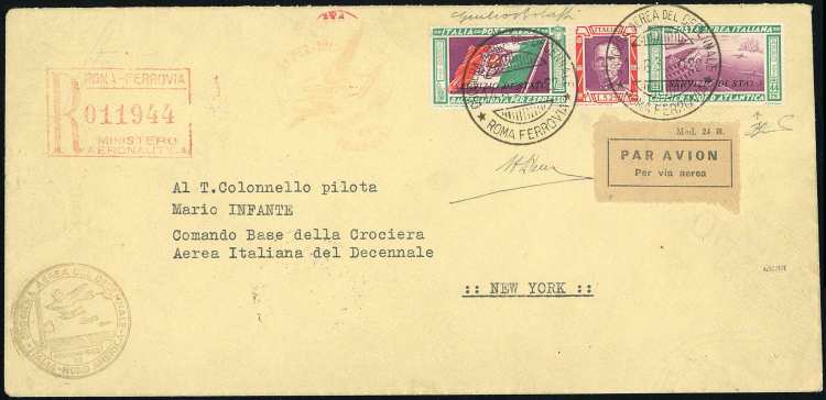 1933 - 5,25 + 44,75 lire Trittico ... 