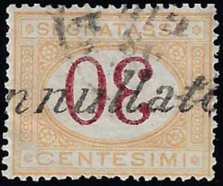 1870 - 30 cent. ocra e carminio, ... 