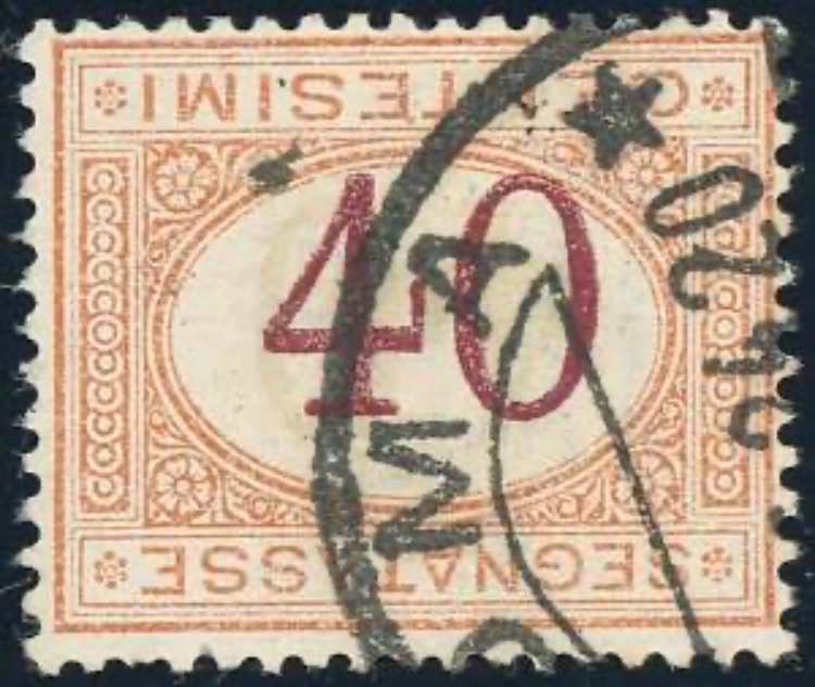 1870 - 40 cent. ocra e carminio, ... 