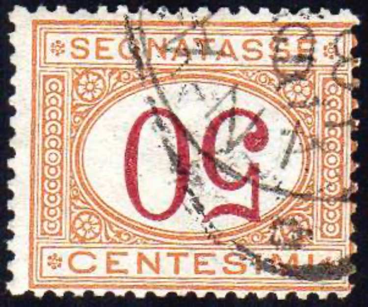 1870 - 50 cent. ocra e carminio, ... 