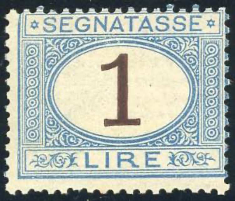 1870 - 1 lira azzurro chiaro e ... 