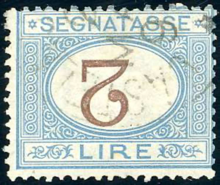 1870 - 2 lire azzurro chiaro e ... 