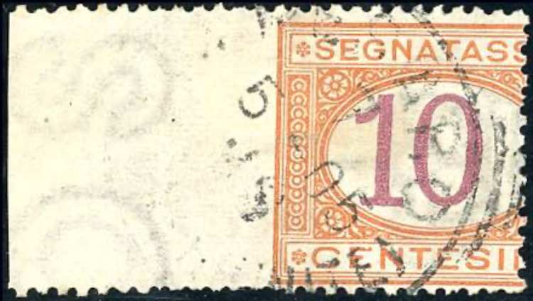 1890 - 10 cent. arancio e ... 