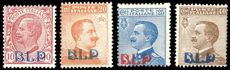 1921 - Soprastampati BLP, I tipo, ... 