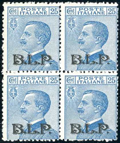 1922 - 25 cent., soprastampa BLP ... 