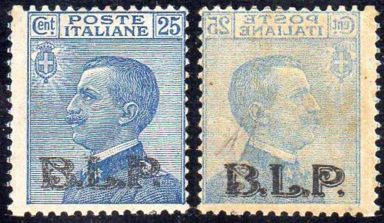 1922 - 25 cent., soprastampa BLP ... 
