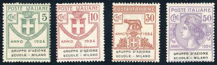 GRUPPO DAZIONE SCUOLE MILANO 1924 ... 