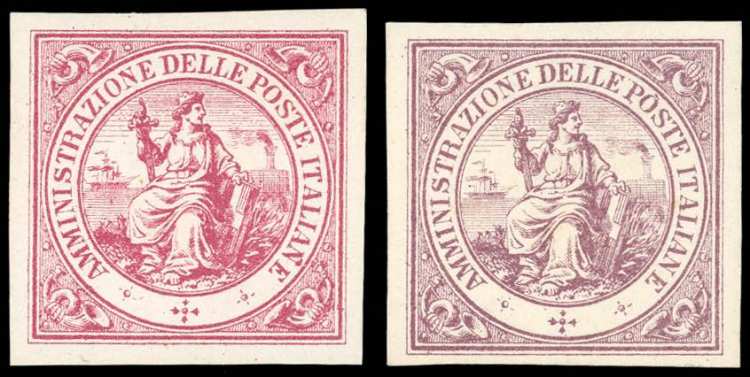 1863 - Due saggi con dicitura ... 