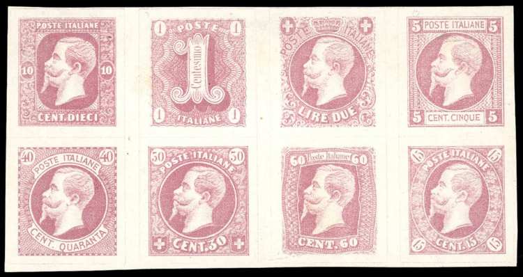 1863 - Saggi Ronchi, foglietto ... 