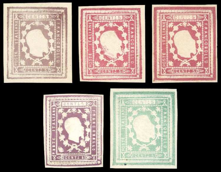 1864 - 5 cent. saggio Re, cinque ... 