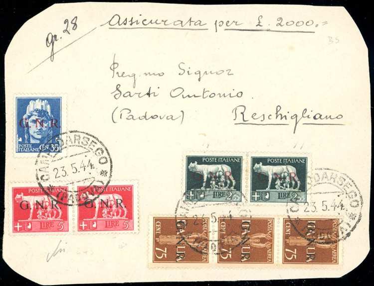 1944 - 35 cent., 2,55 cent., ... 